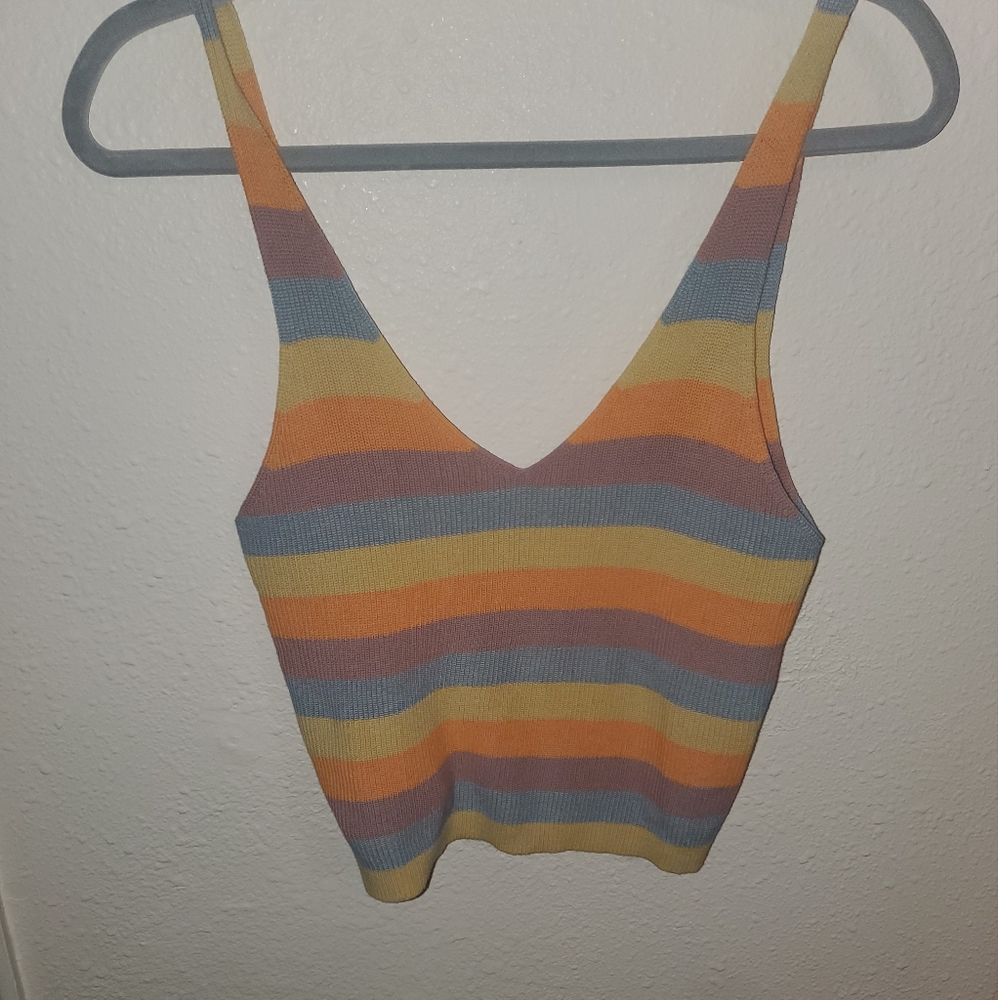 ❌SOLD❌ RVCA Multicolor Striped Women's Top